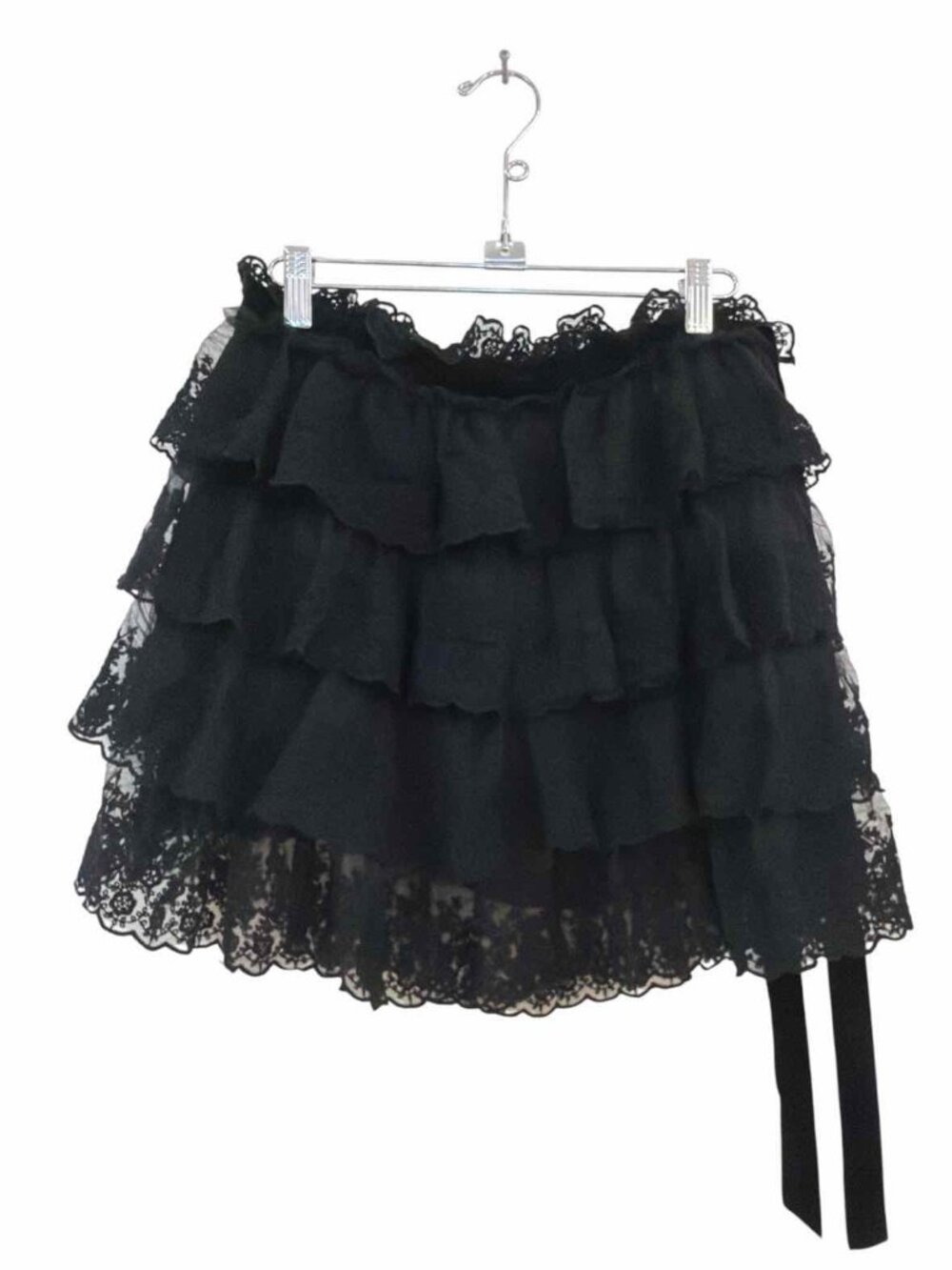 LoveShackFancy Black Size 6 Skirt